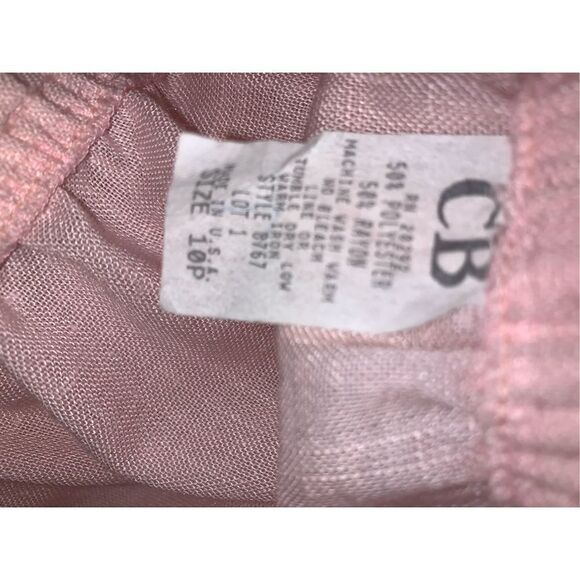 Vintage Pink Puff Sleeve Skirt Set 10P - Picture 11 of 11